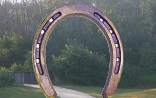 Sensory horseshoe arch playground entrance