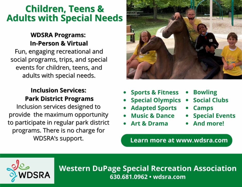 Western DuPage Special Recreation Association ad