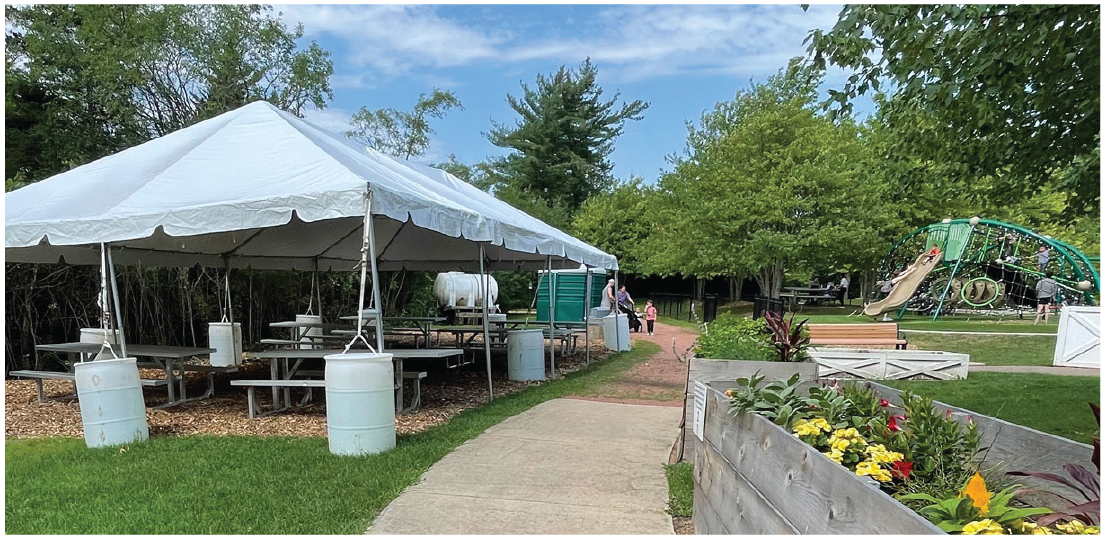 Sensory Garden Playground Rental picnic area