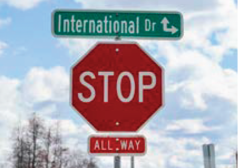 street-sign Street sign change from Navistar to International Dr